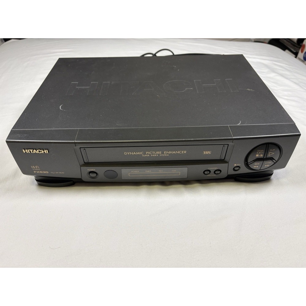 Hitachi VT-FX530A 4-Head Hi-Fi Stereo VHS VCR Video Player Recorder TESTED